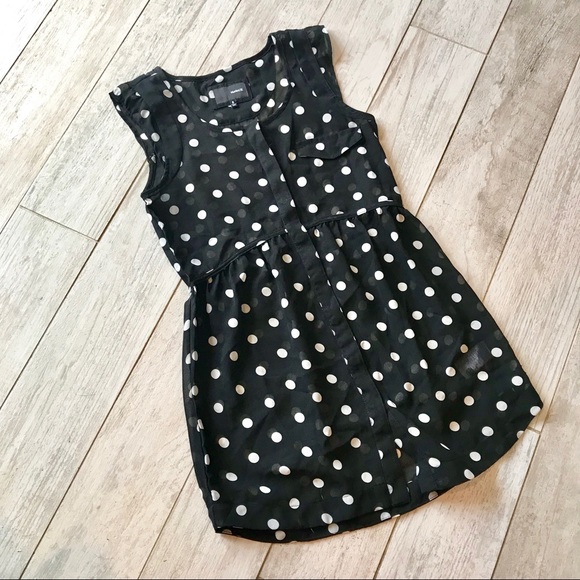 Hurley Dresses & Skirts - Hurley | Polka-dot Transparent Button Down  Dress